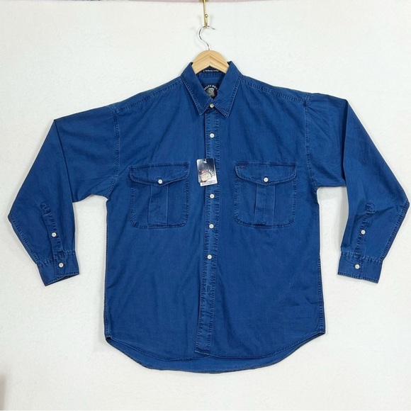 Salty Dog Gant button down men’s shirt in authentic indigo - Picture 15 of 15